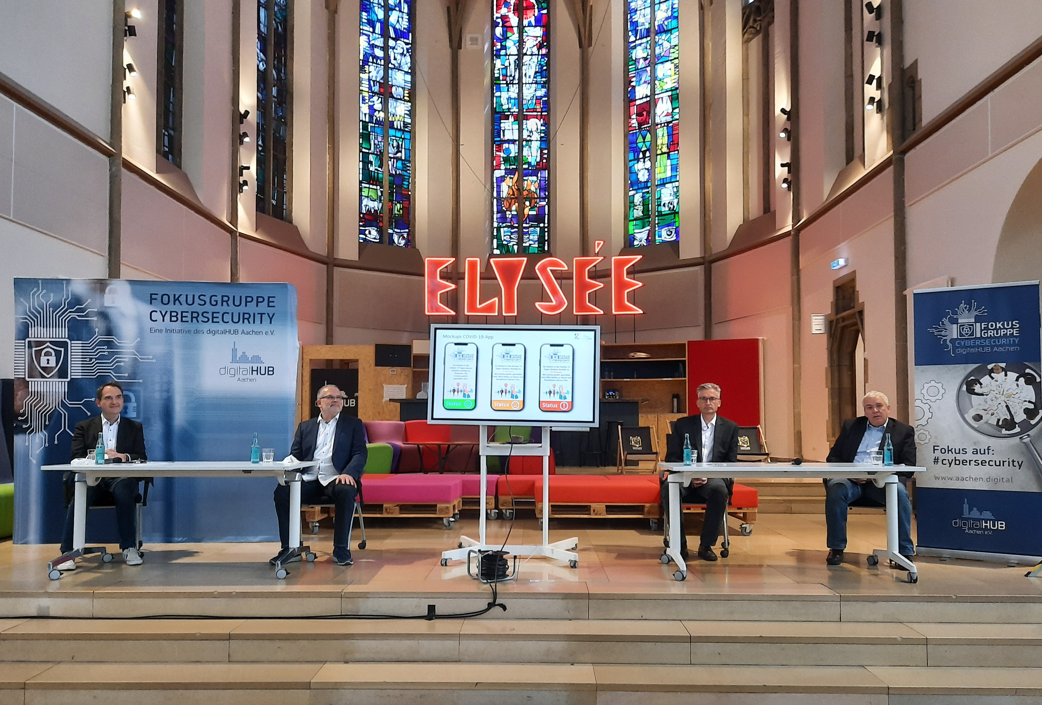 Pressekonferenz Konzeptpapier Fokusgruppe Cybersecurity im digitalHUB Aachen e.V.