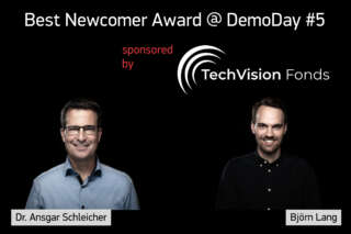 Best Newcomer Award sponsored by TechVision Fonds